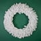 3ft. Pre-Lit White Pine Christmas Wreath, Multicolor LED Lights